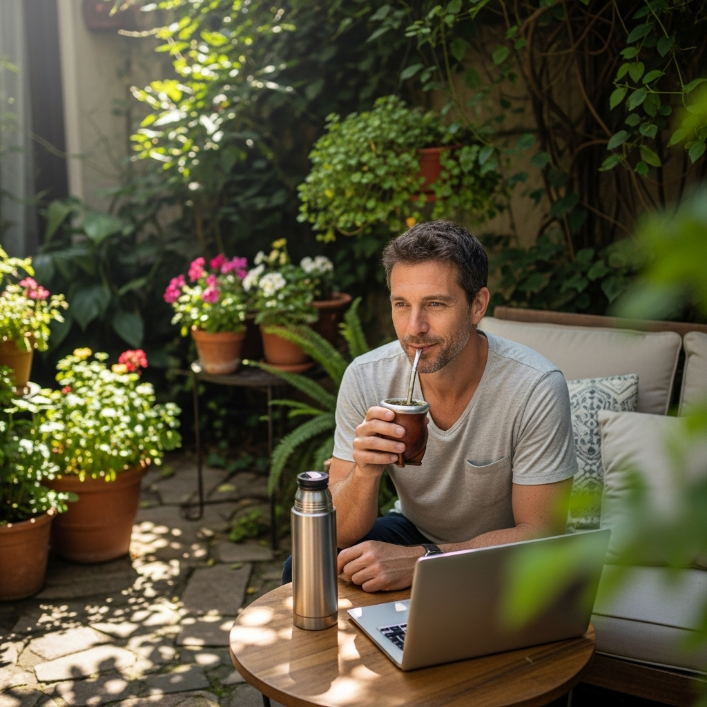 Gráficos y datos de negocio en una tablet.